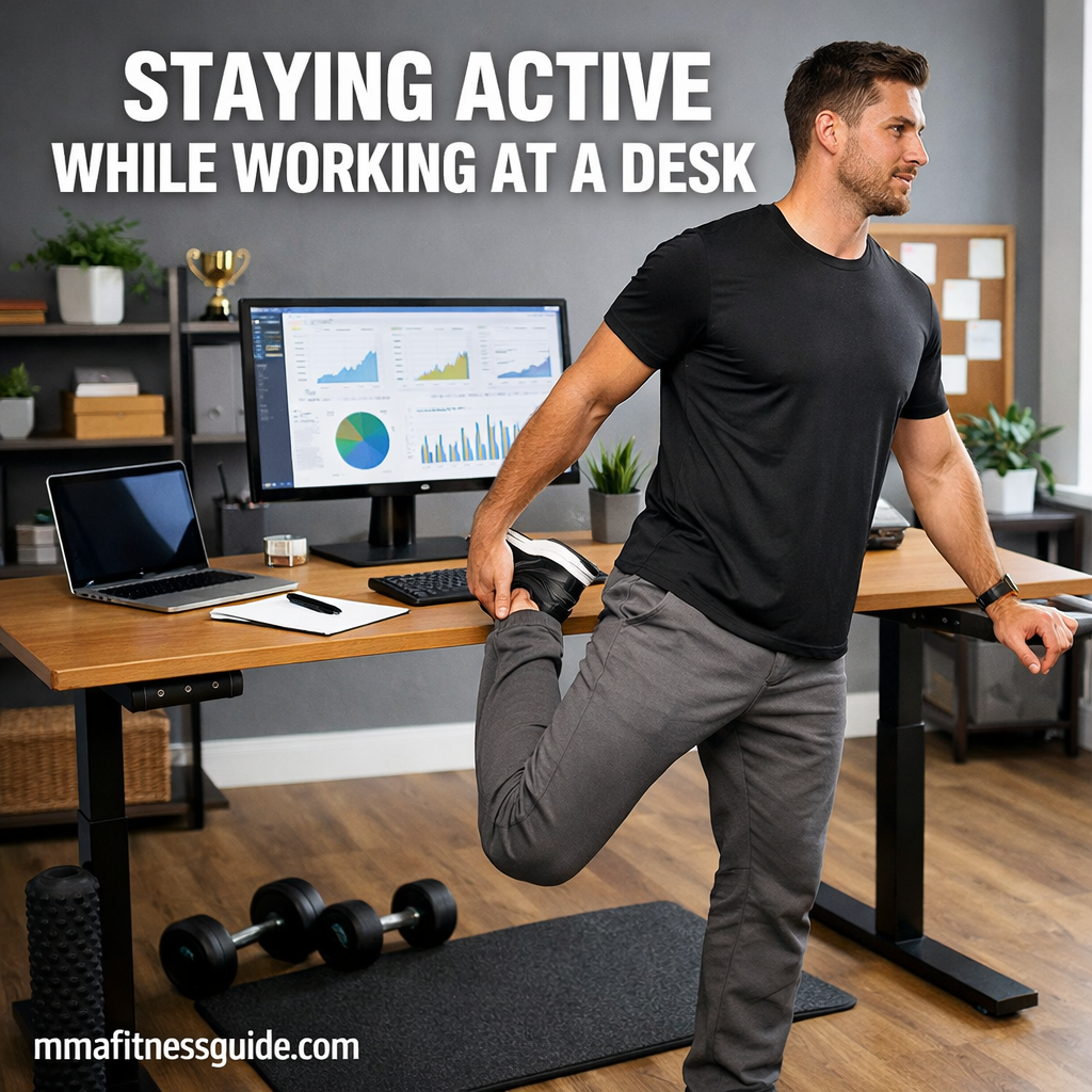 Learn how to stay active while working at a desk with simple movement strategies that improve mobility, posture, and daily energy levels for desk workers.